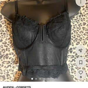Auden Black Lace Bustier